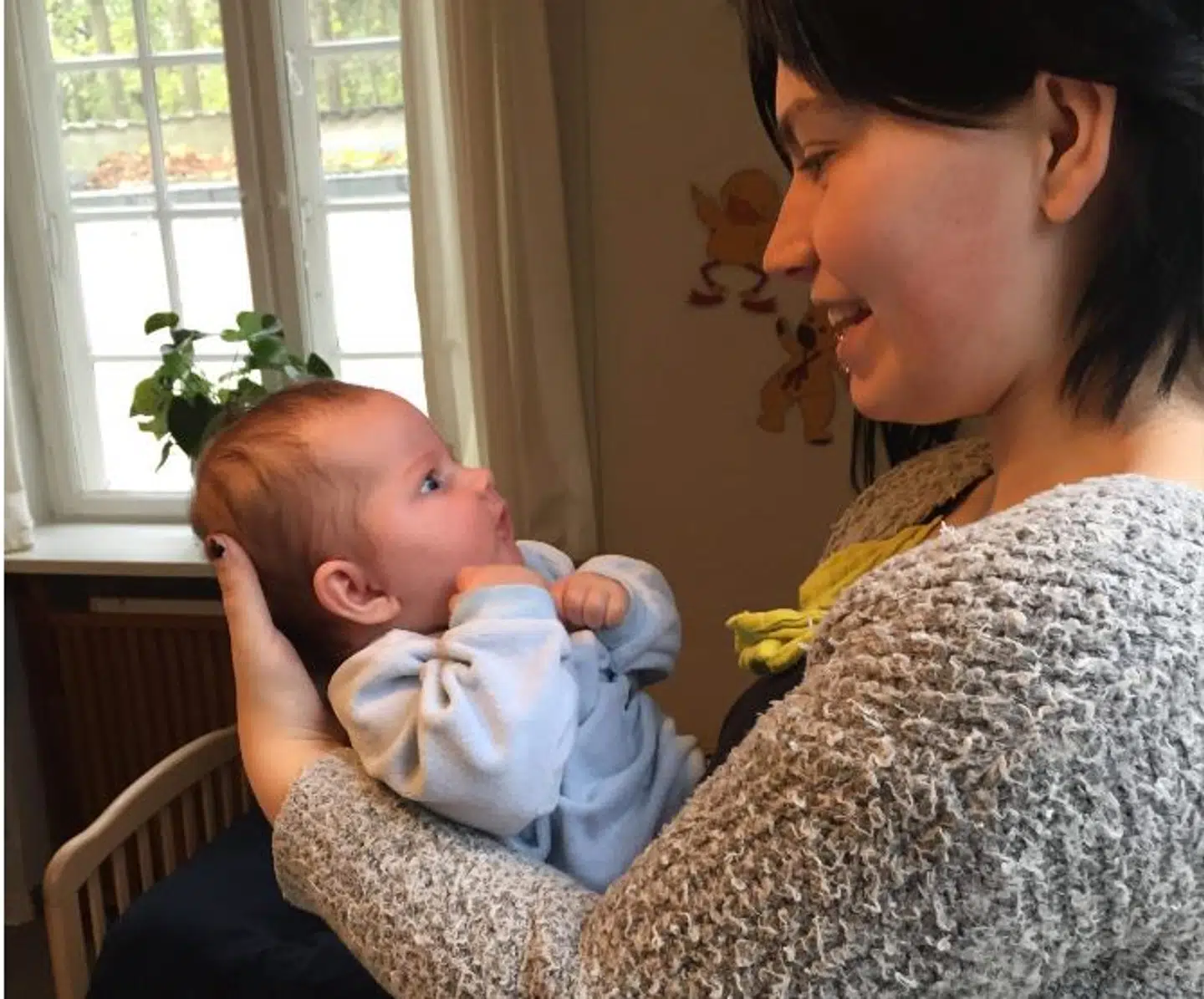 Noget af det, der går igen i beskrivelserne af Camillas udfordringer i forhold til Melina, er problemer med kontakten til Melina. Herunder øjenkontakt. Observationer, Camilla selv er meget uenig i. (Privatfoto)