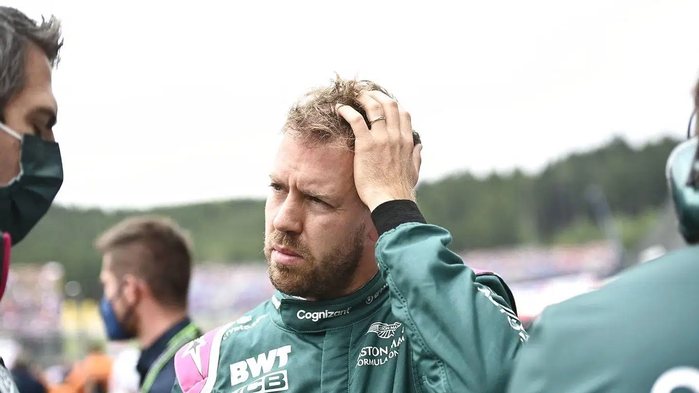 Sebastian Vettel havde en dårlig sportslig weekend på Silverstone.