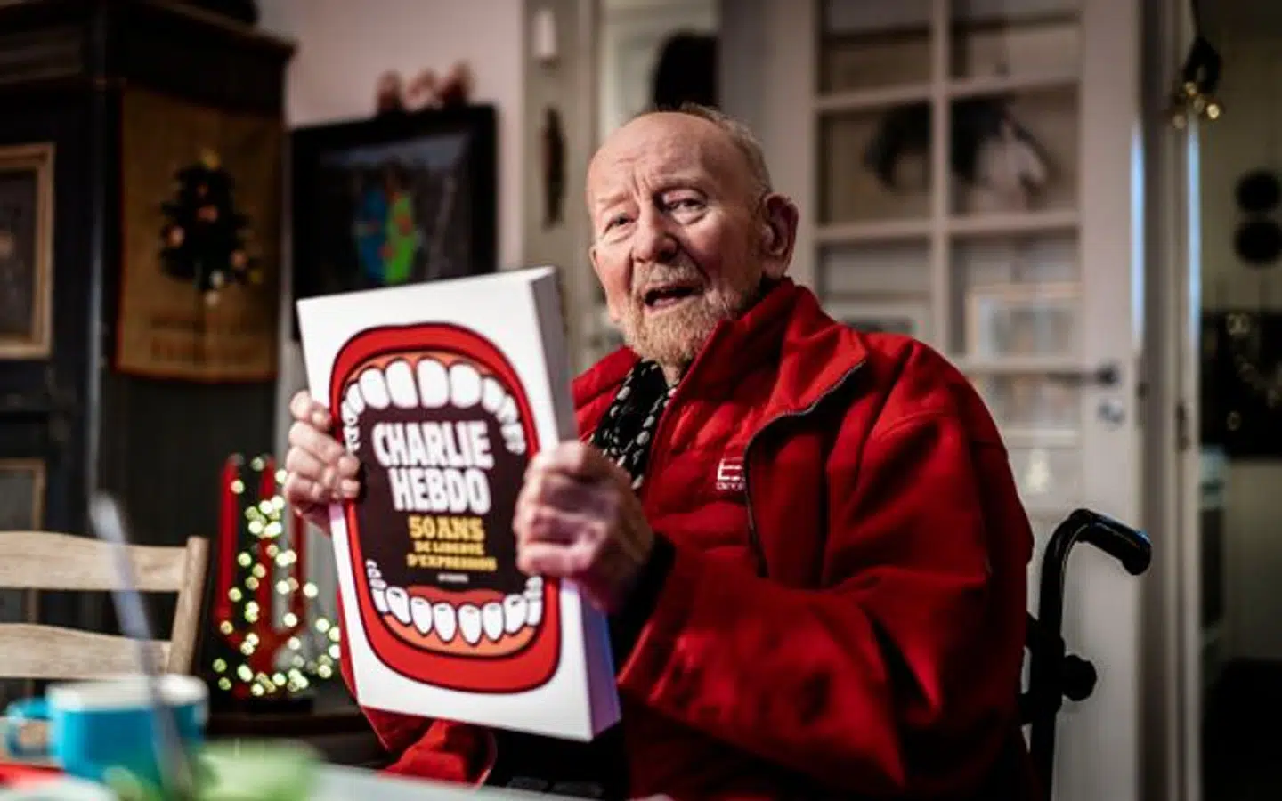 Kurt Westergaard beundrede Charlie Hebdo, der også er blevet udat for terrrangreb. Foto Rasmus Laurvig, Byrd.