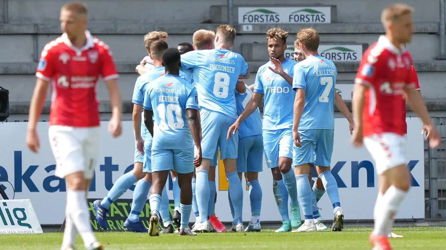 Randers kom foran 2-0 i første halvleg mod Vejle.