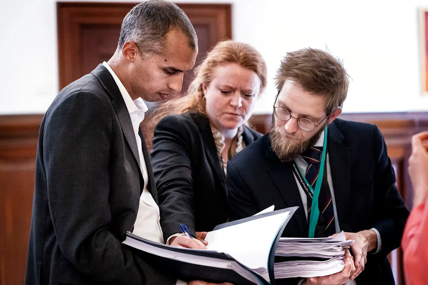 Udlændinge- og Integrationsudvalget har udlændinge- og integrationsminister Mattias Tesfaye (S) i samråd om fratagelse af opholdstilladelser, på Christainsborg tirsdag 18. maj 2021. Samrådsspørgsmålet er stillet af Kristian Hegaard (R) og Andreas Steenberg (R). (Foto: Liselotte Sabroe/Scanpix 2021)