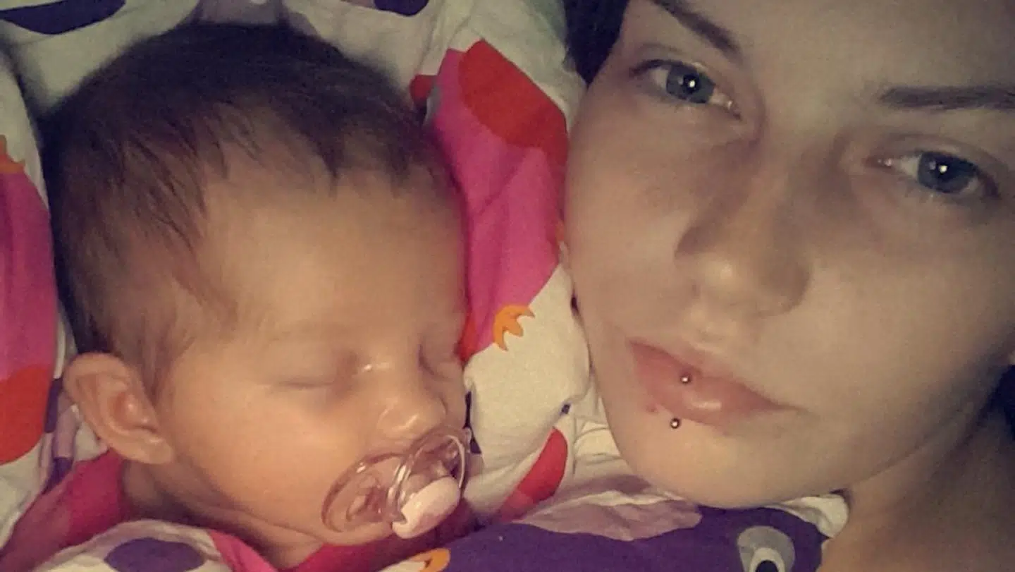 Camilla og Melina, da de boede på Bagsværd Observationshjem. (Privatfoto)