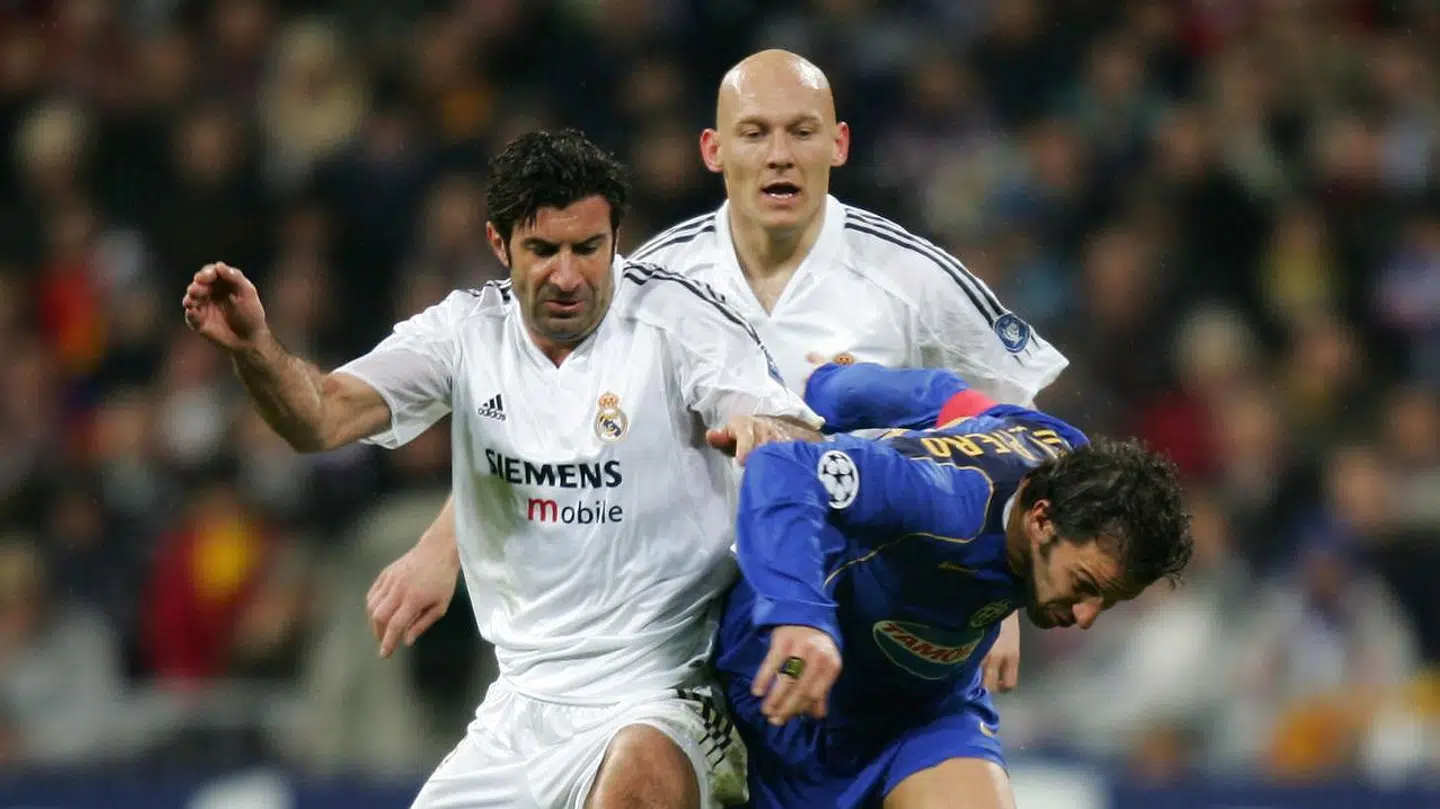 Portugisiske Luis Figo spillede i Real Madrid fra 2000 til 2005, hvor det blev til i alt 254 kampe og 56 mål.