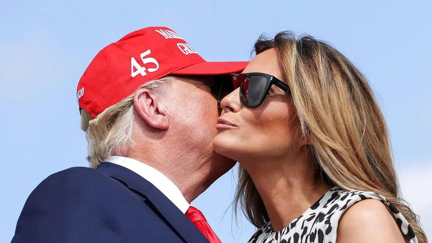 Donald og Melania Trump.