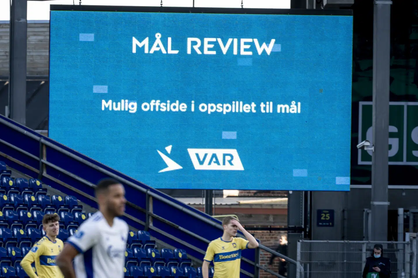 Video Assistent Referee (VAR) har været en del af Superligaen siden starten af 2020/21-sæsonen. Mads Claus Rasmussen/Ritzau Scanpix