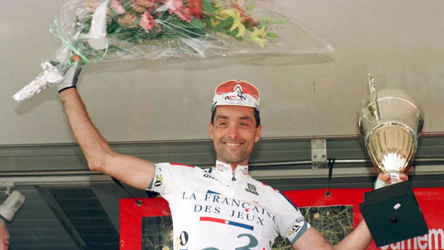 Schweizeren Mauro Gianetti i sin aktive karriere. UAE-chefen har en mørk, mørk dopingfortid. Både som rytter og sportsdirektør.