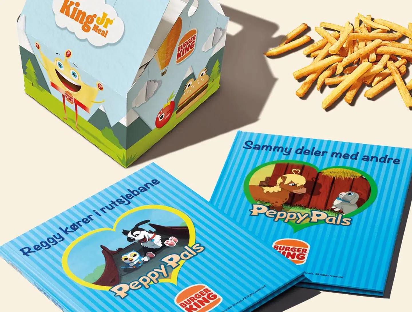 Sådan kommer bøgerne til at se ud. Foto: Burger King