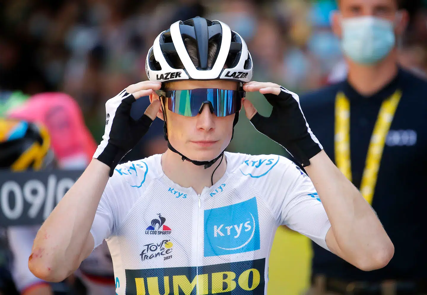 Der var ikke meget hjælp til Jonas Vingegaard på søndagens etape.