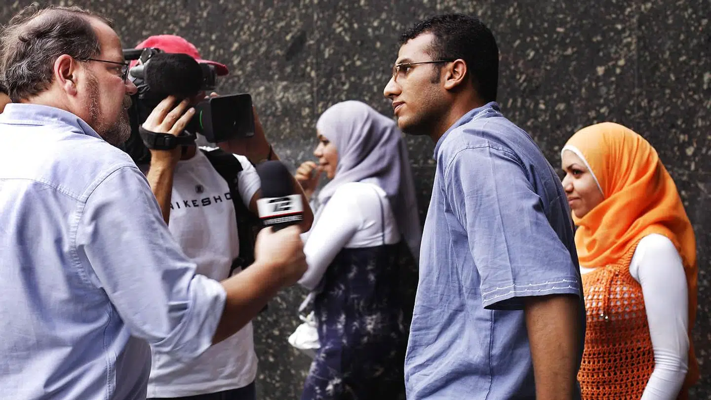 Journalist Steffen Jensen i Cairo for TV 2.