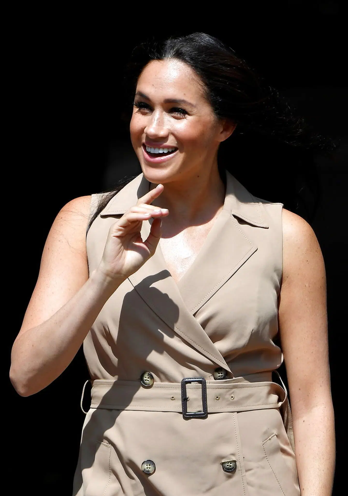 FILE PHOTO: Meghan Markle, Duchess of Sussex, leaves after meeting academics and students at the University of Johannesburg, Johannesburg, South Africa, October 1, 2019. REUTERS/Toby Melville/File Photo