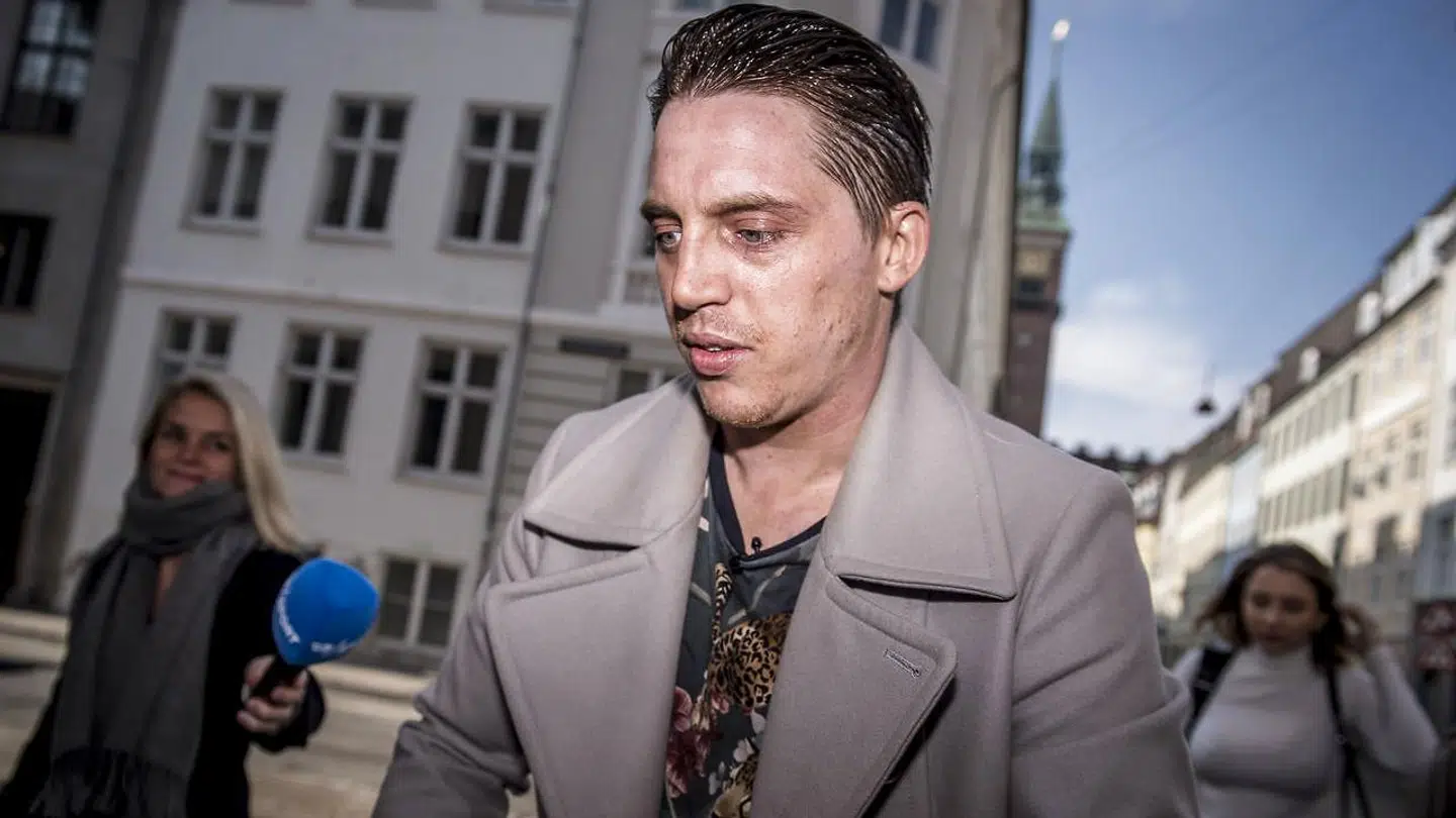Nicki Bille foran Københavns Byret i april 2019.