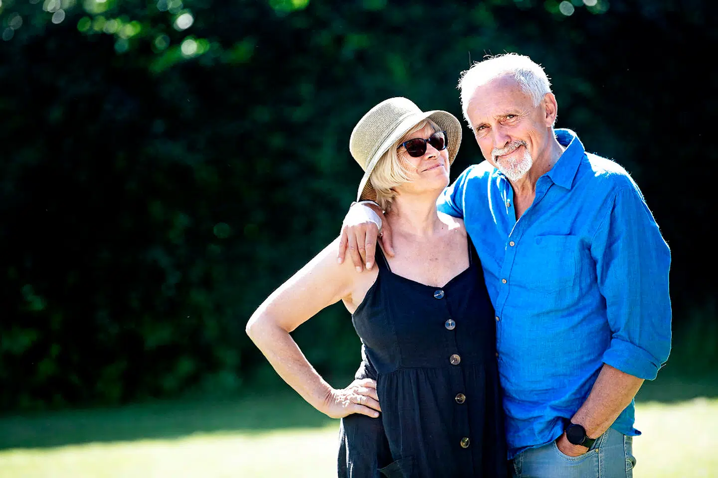 Familien betyder alt for Jussi Adler-Olsen. Her ses han med sin Hanne, som han har været sammen med i over 50 år.