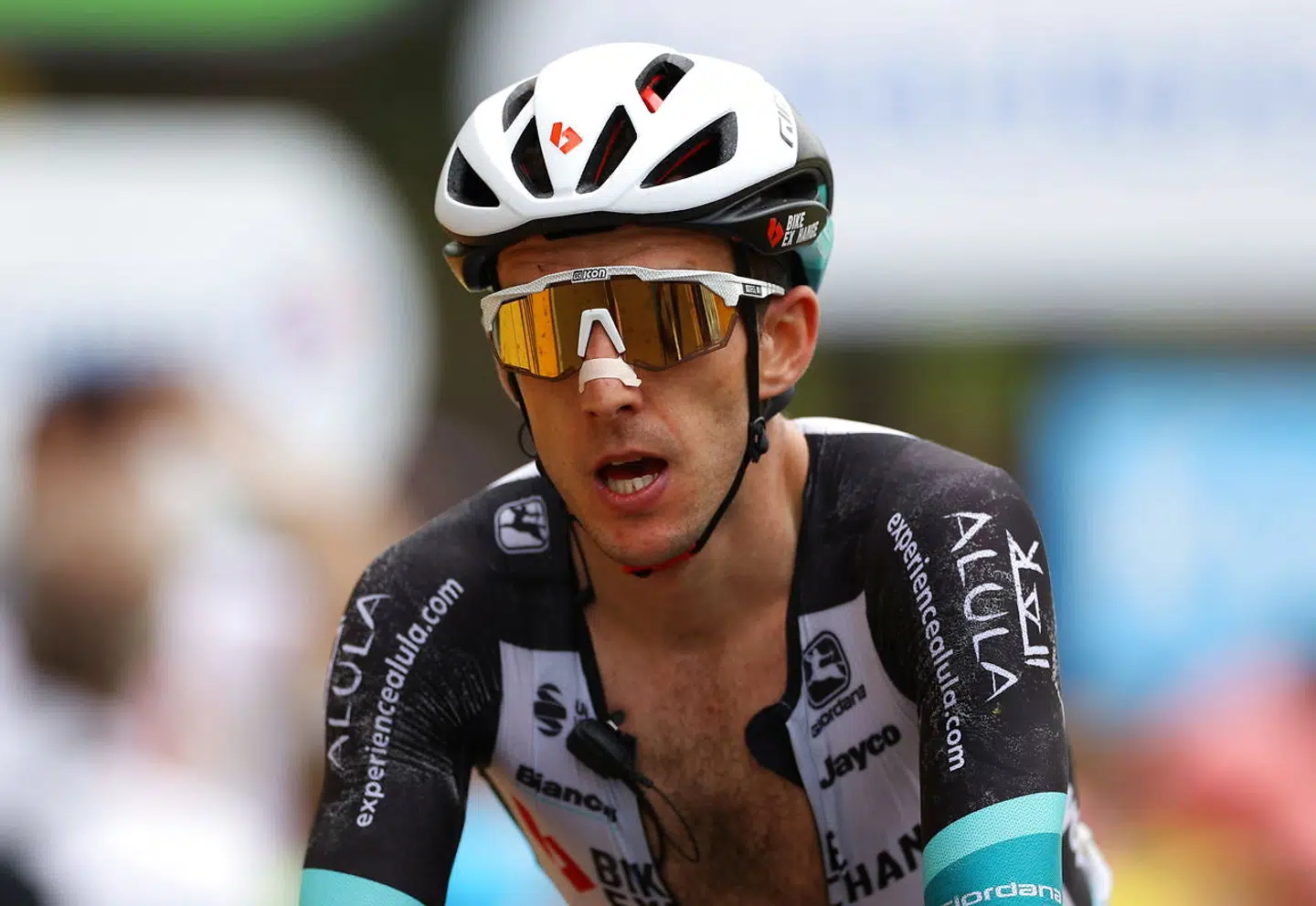 Simon Yates var en af de ryttere, der udgik på fredagens etape.