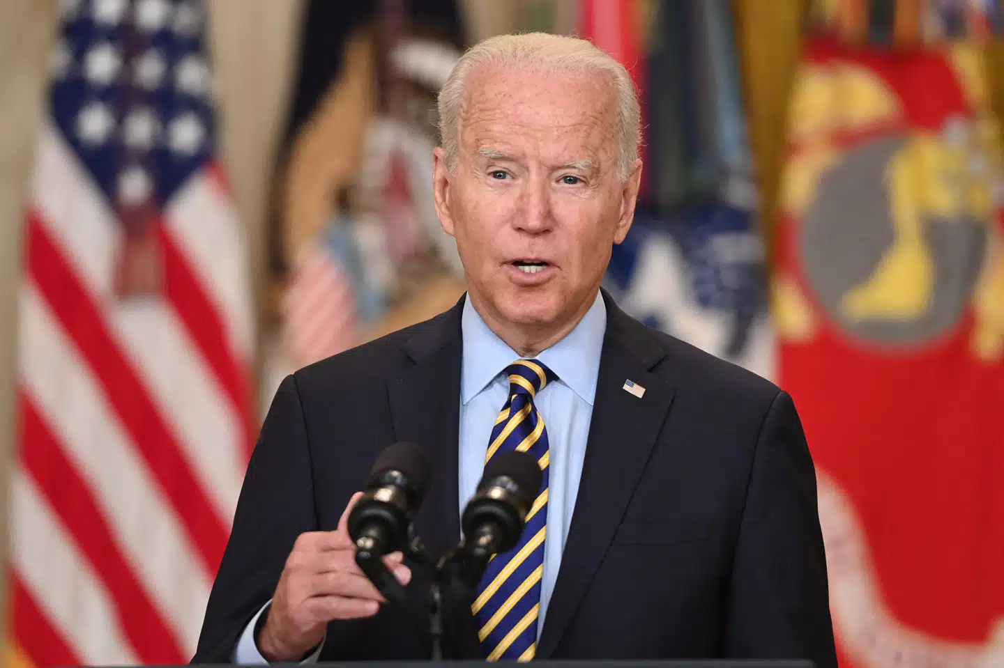 Biden har længe været en skeptiker af USA's 20 år lange militære tilstedeværelse i Afghanistan. Saul Loeb/Ritzau Scanpix