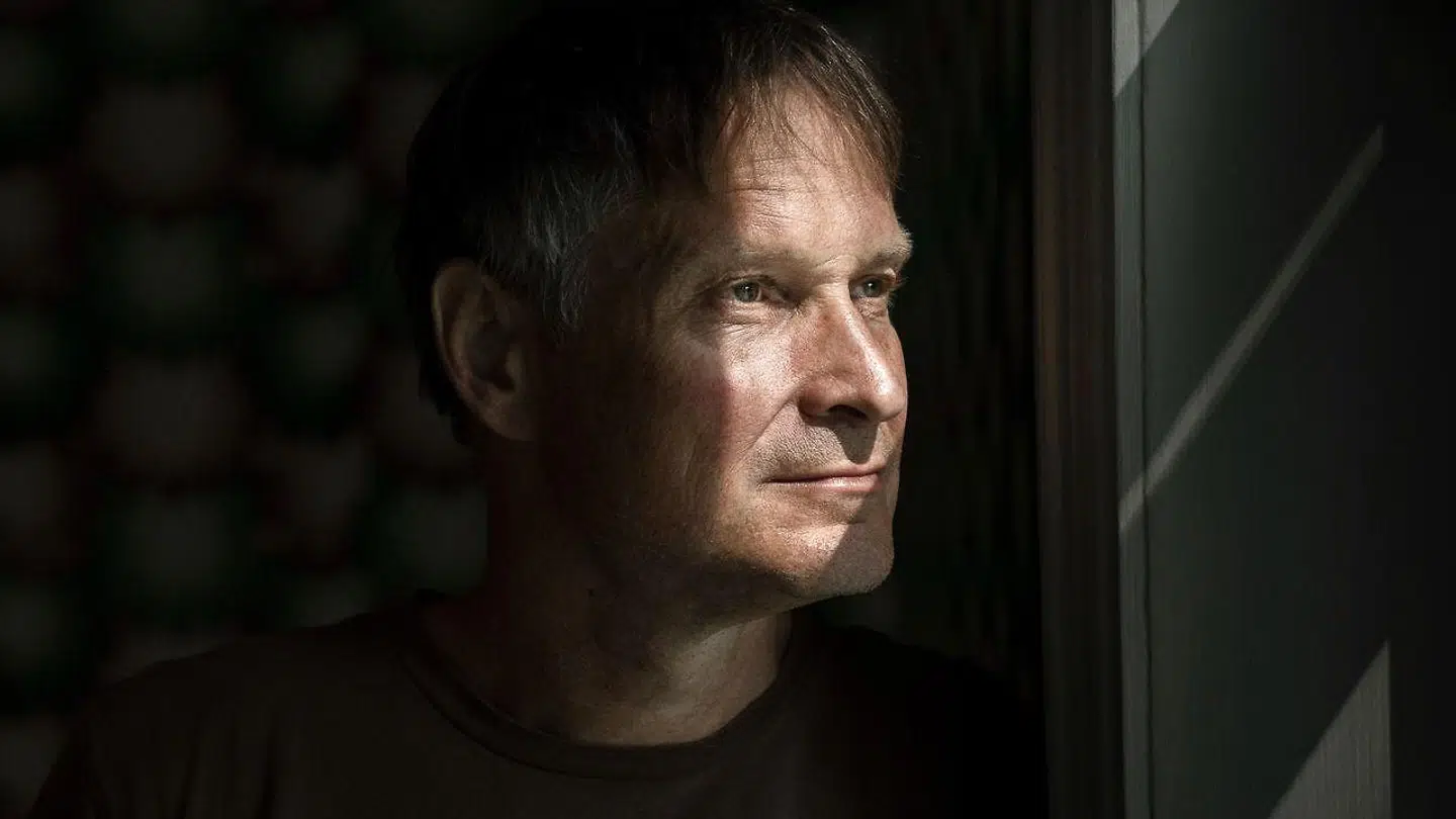 Claus Meyer portrætteret på Fasangården ved Søndermarken.