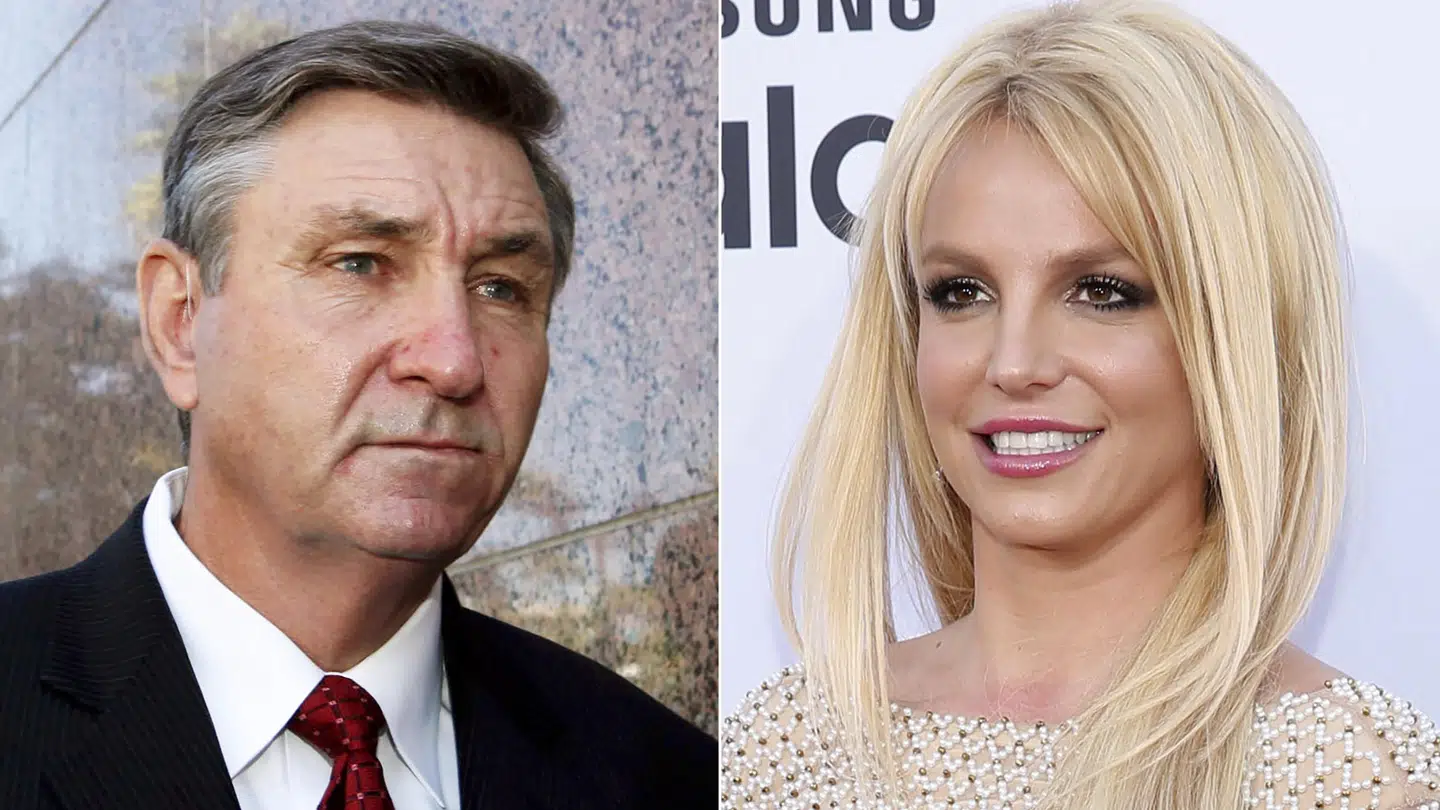 Britney Spears og hendes far, Jamie Spears, kæmper om farens værgemål over popstjernen. (Arkivfoto) Uncredited/Ritzau Scanpix
