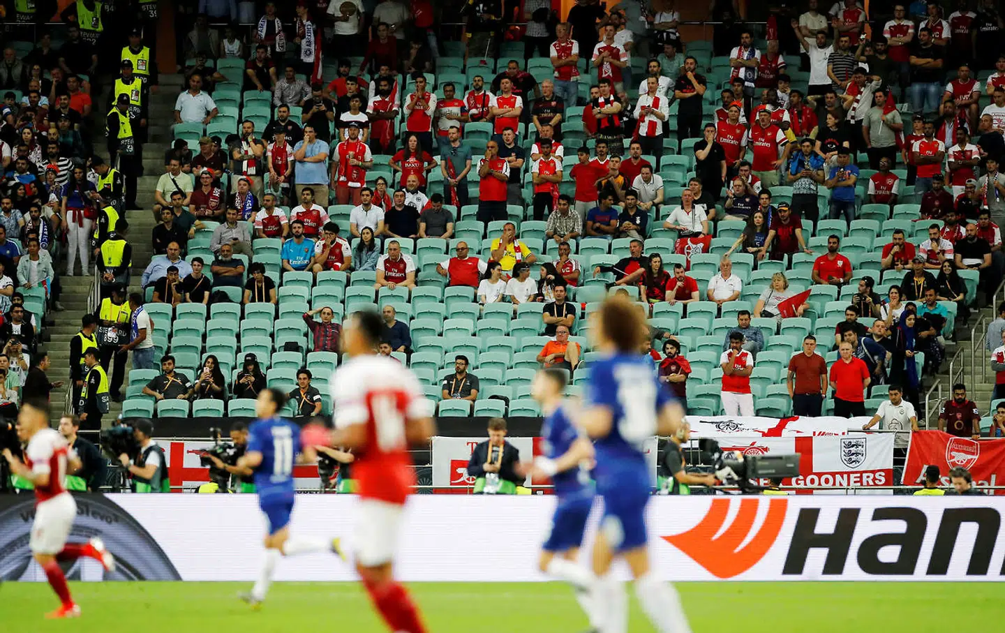 I 2019 blev Europa League-finalen spillet for 51.300 tilskuere, selvom der kunne have været 68.000 på det halvtomme stadioon REUTERS/Phil Noble