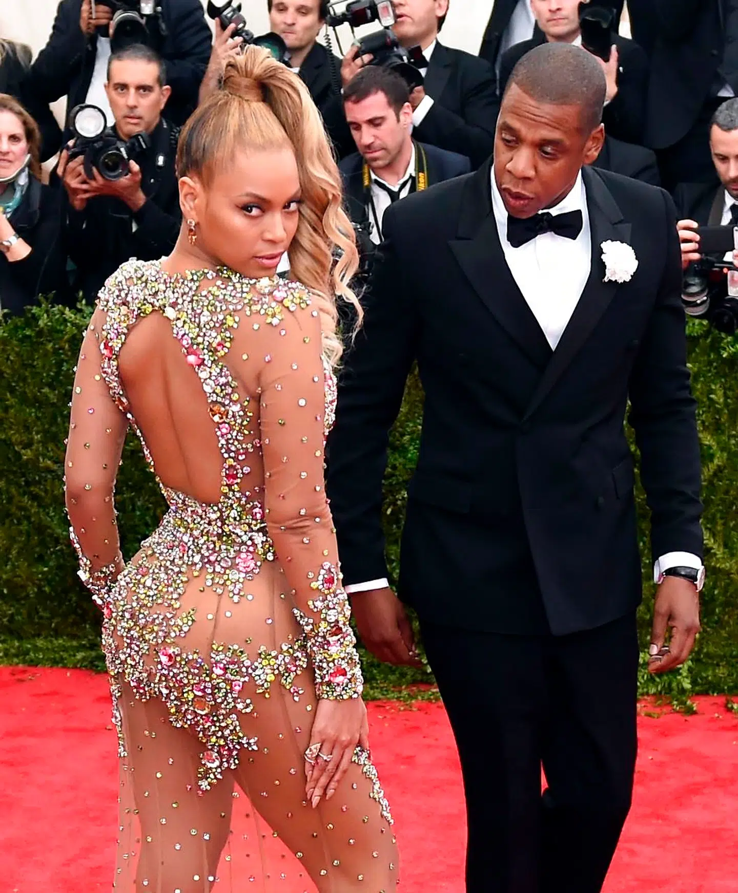 Jay-Z i selskab med Beyonce.