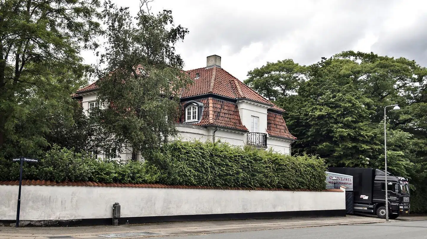 Grevinde Alexandras tidligere hus på Svanemøllevej på Østerbro.