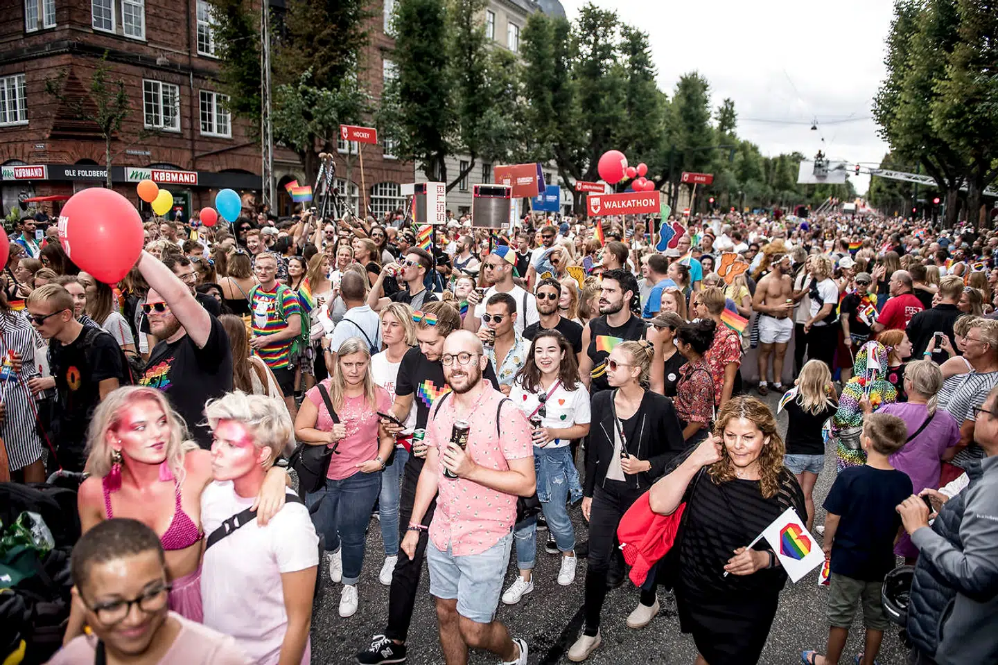 Sådan så det ud, da man fejrede Copenhagen Pride i 2018.