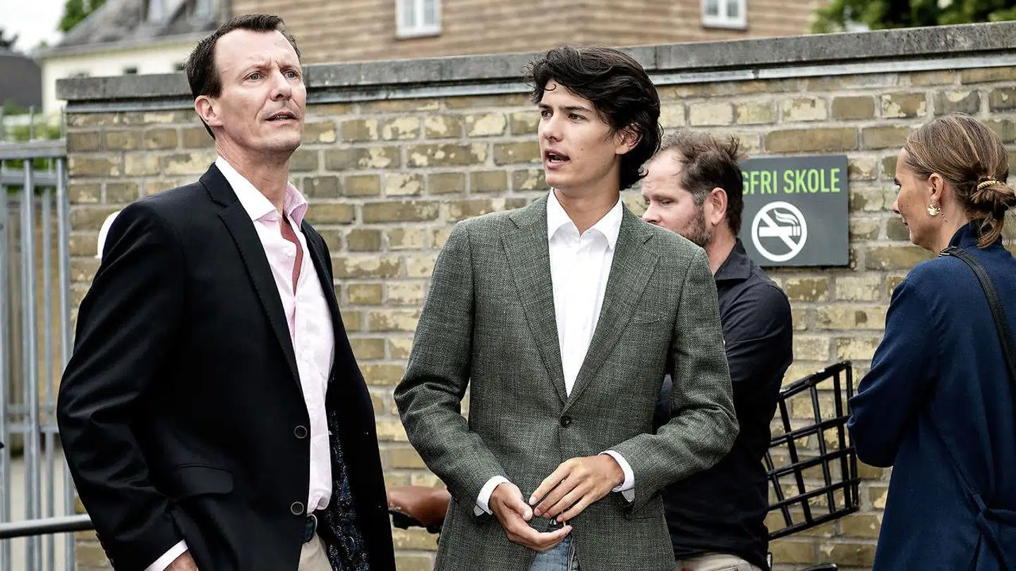 Prins Joachim og Prins Nikolai ved Prins Felix studenterkørsel Gammel Hellerup Gymnasium