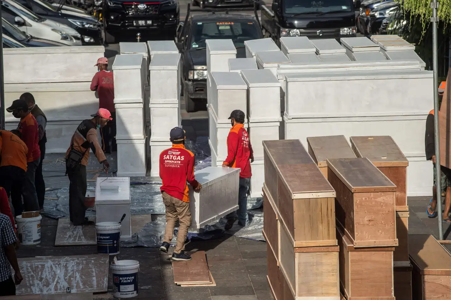 Indonesien har registreret 59.534 coronarelaterede dødsfald under pandemien. Juni Kriswanto/Ritzau Scanpix