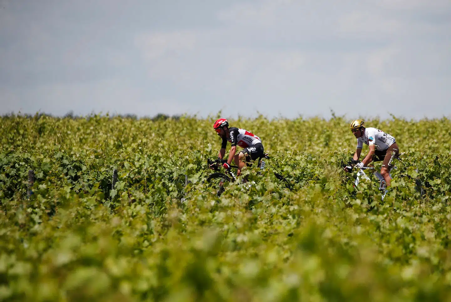 Thomas De Gendt fik da om ikke andet taget et lækkert, blomstret billede, som han kan bruge på sin Instagram-profil.