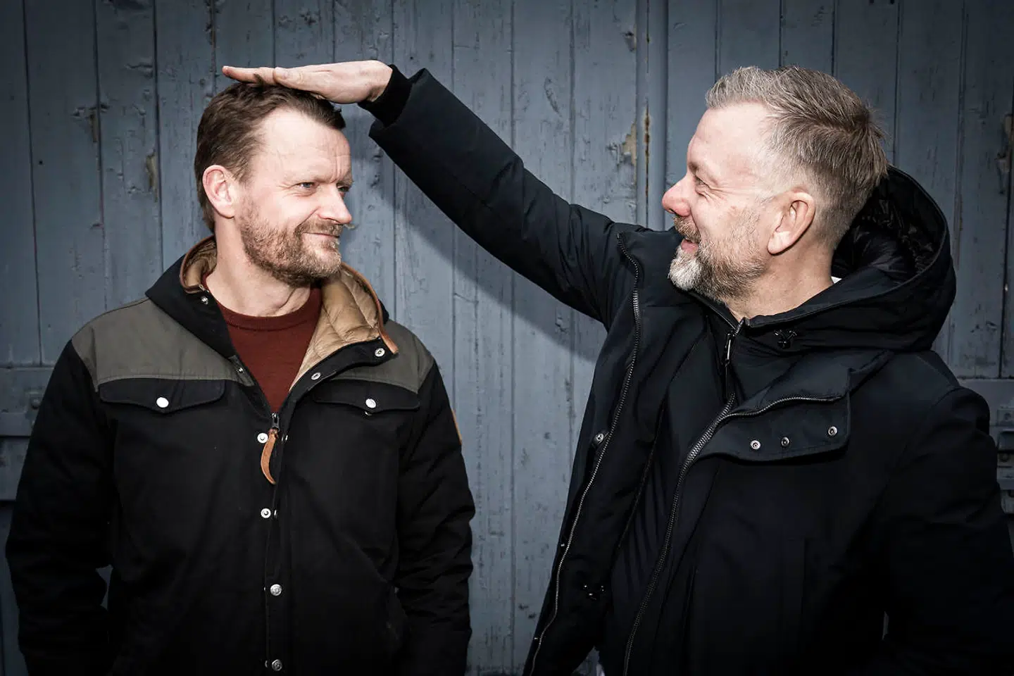 Casper Christensen med sin faste 'Klovn'-makker Frank Hvam.