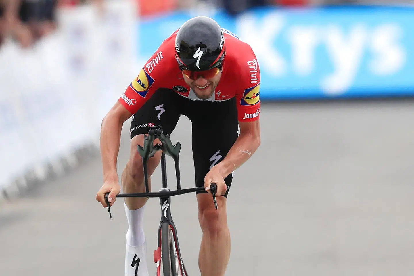 Kasper Asgreen blev nummer seks på onsdagens enkelstart. Tre pladser efter Jonas Vingegaard.