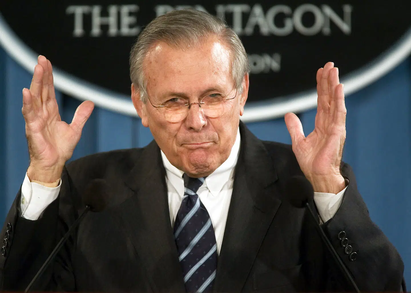 Donald Rumsfeld tjente som forsvarsminister to gange under to forskellige præsidenter.