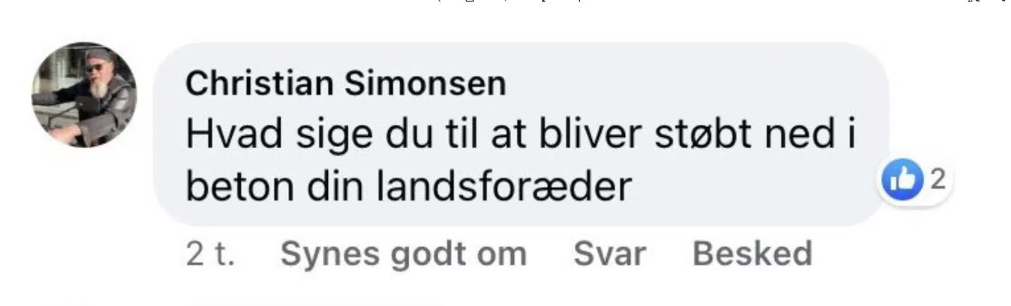 Christian Simonsen har skrevet til Kristian Hegaard og spurgt hvad han siger til at blive støbt ind i beton.