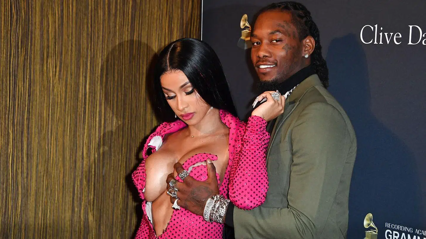 Cardi B og Offset på den røde løber i januar 2020.
