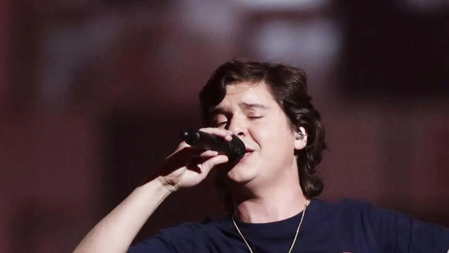Lukas Graham performs on stage during the Nobel Peace Prize Concert to honor the peace prize laureates ICAN (International Campaign to Abolish Nuclear Weapons) in Fornebu, Norway, on December 11, 2017. / AFP PHOTO / NTB Scanpix / Berit ROALD / Norway OUT