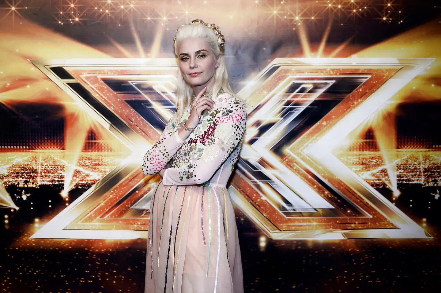 X Factor finale, Dr -Byen. dommerne ankommer på den røde løber. Her er det dommer Mette Lindberg. (Foto: Ida Guldbæk Arentsen/Scanpix 2017)