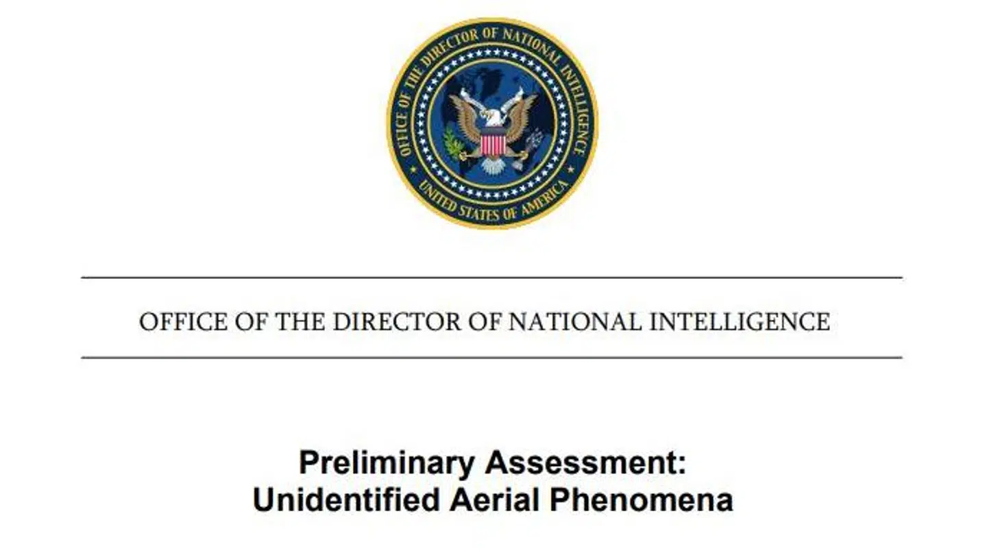 Sådan ser forsiden af den nye UAP-rapport (UFO-rapport, red.), som blev udgivet 25. juni 2021. Foto: Office of the National Intelligens