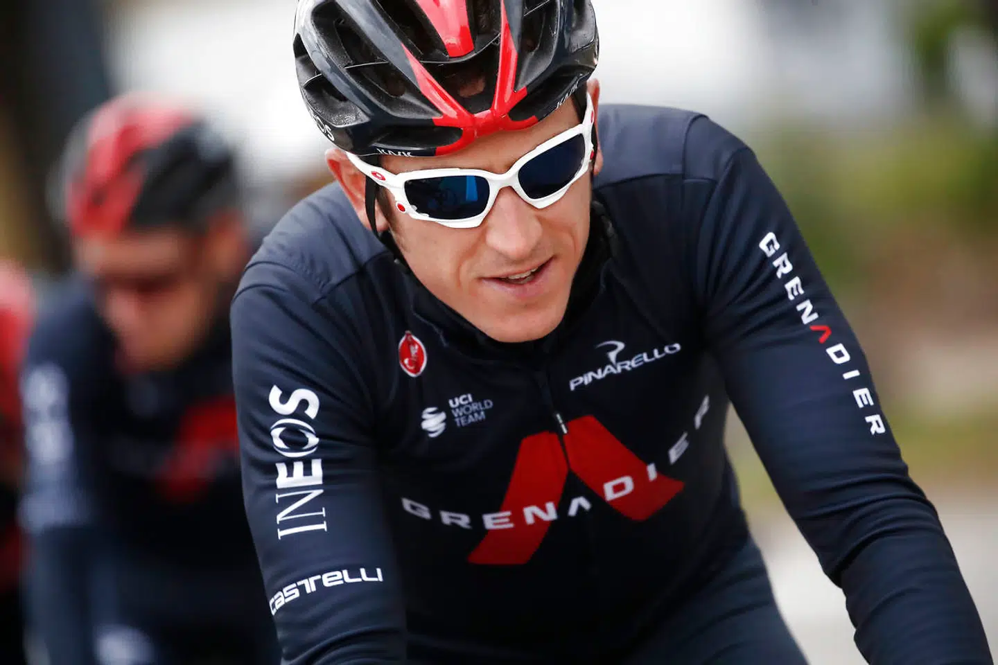 Geraint Thomas glæder sig til at have håneretten over Michael Valgren.