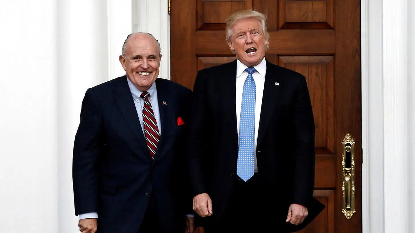 Donald Trump og Rudy Giuliani.
