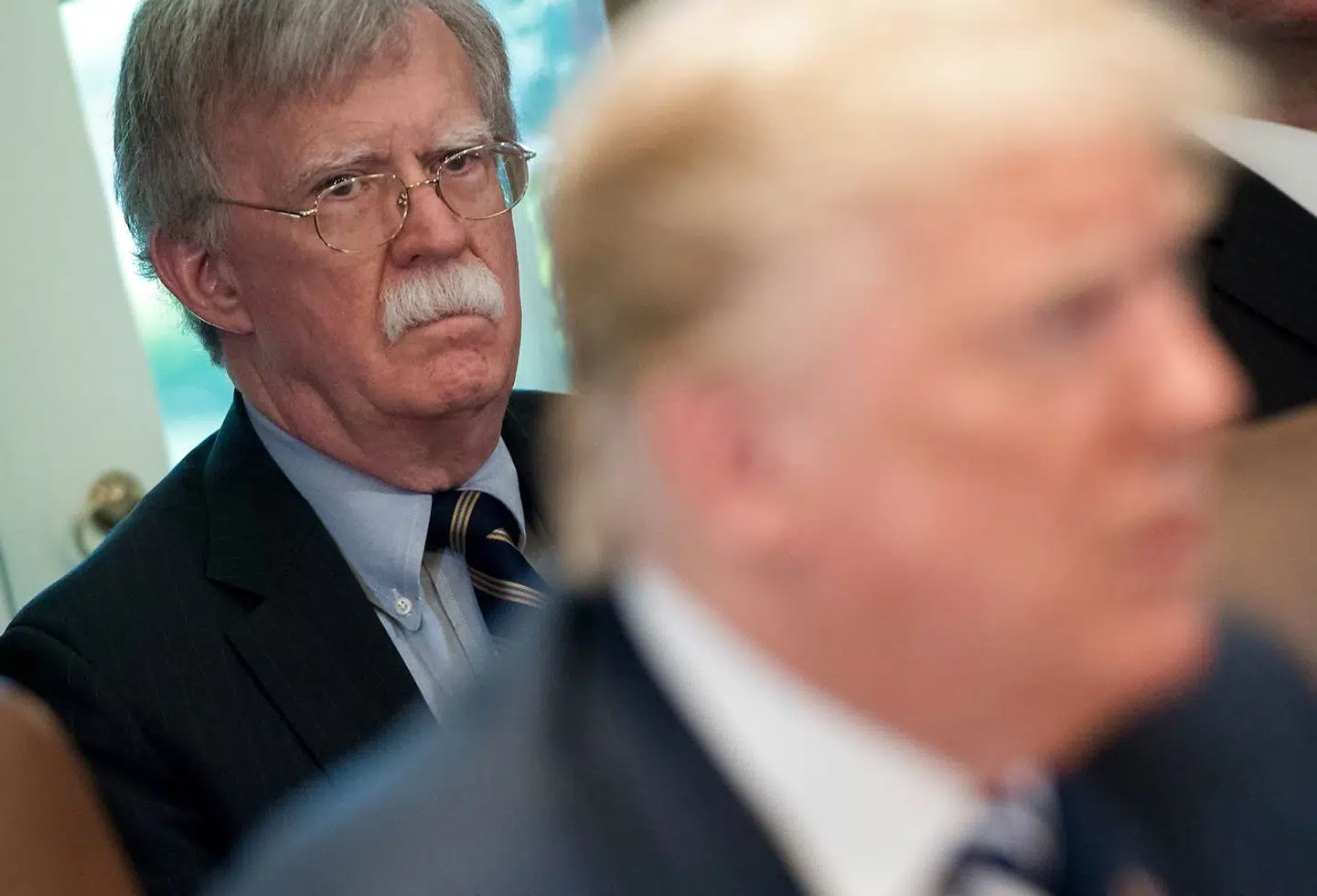 John Bolton er republikaner og var Trumps nationale sikkerhedsrådgiver fra 2018 til 2019. Trump fyrede ham, fordi han var uenig i hans beslutninger. (Arkivfoto)