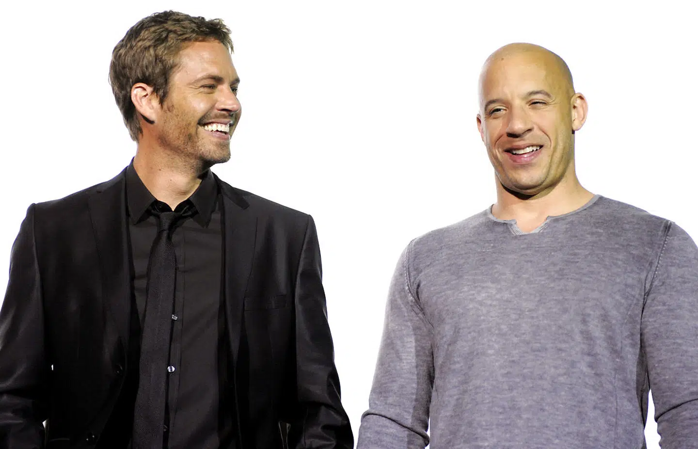 Arkivfoto af Vin Diesel sammen med Paul Walker.