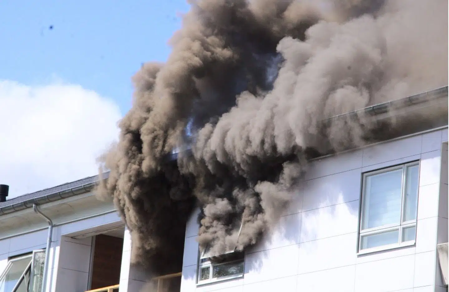 Brand i lejlighed i Roskilde (Foto: Presse-fotos.dk)