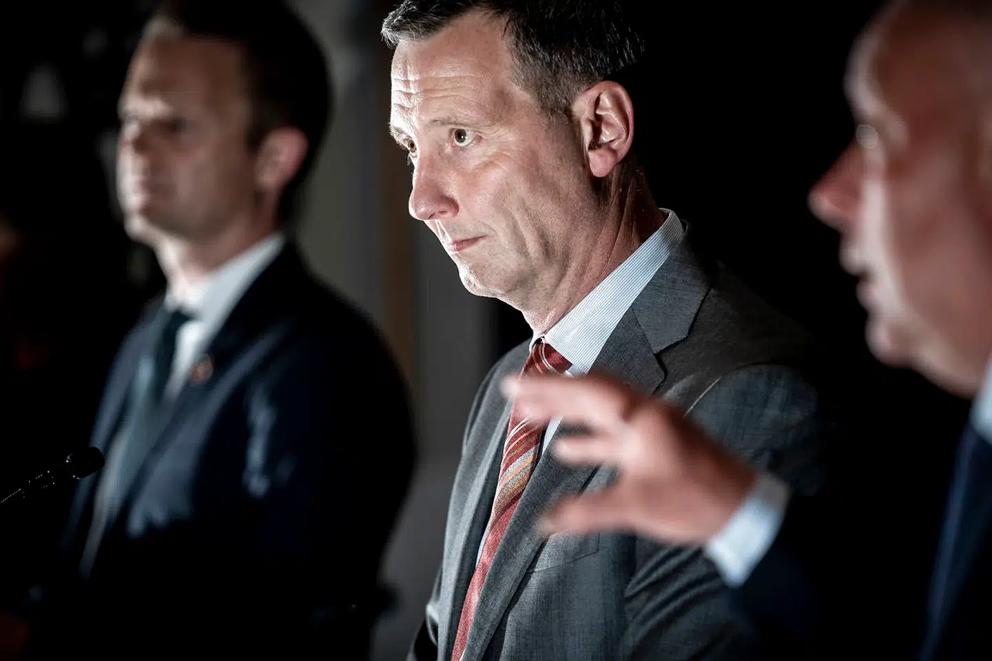 Justitsminister Nick Hækkerup under et pressemøde i Eigtveds Pakhus i København, tirsdag den 18. maj 2021.
