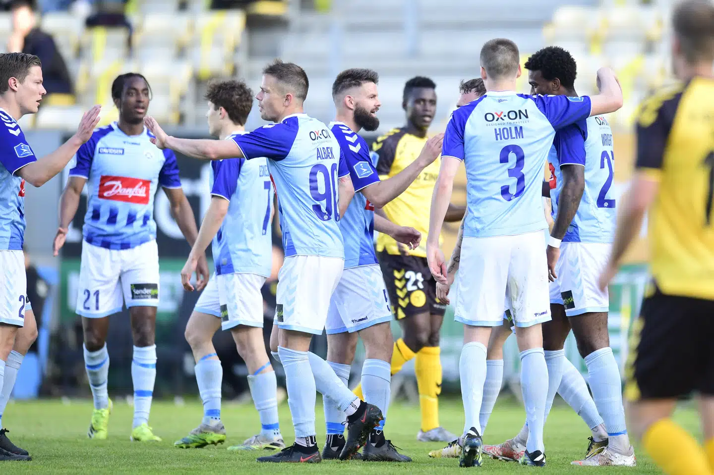 Superligaspillerne fra Sønderjyske får fra mandag ny cheftræner i tyske Michael Boris. (Arkivfoto) Bo Amstrup/Ritzau Scanpix