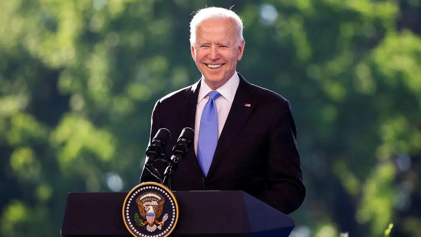 Joe Biden under topmødet.