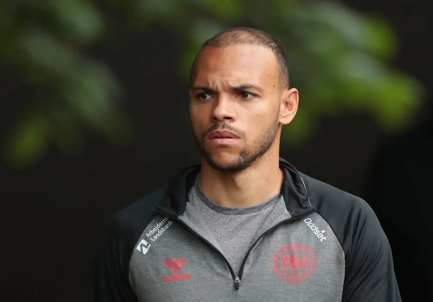 Soccer Football - Euro 2020 - Denmark Press Conference - Elsinore, Denmark - June 14, 2021 Denmark's Martin Braithwaite before the press conference REUTERS/Hannah Mckay