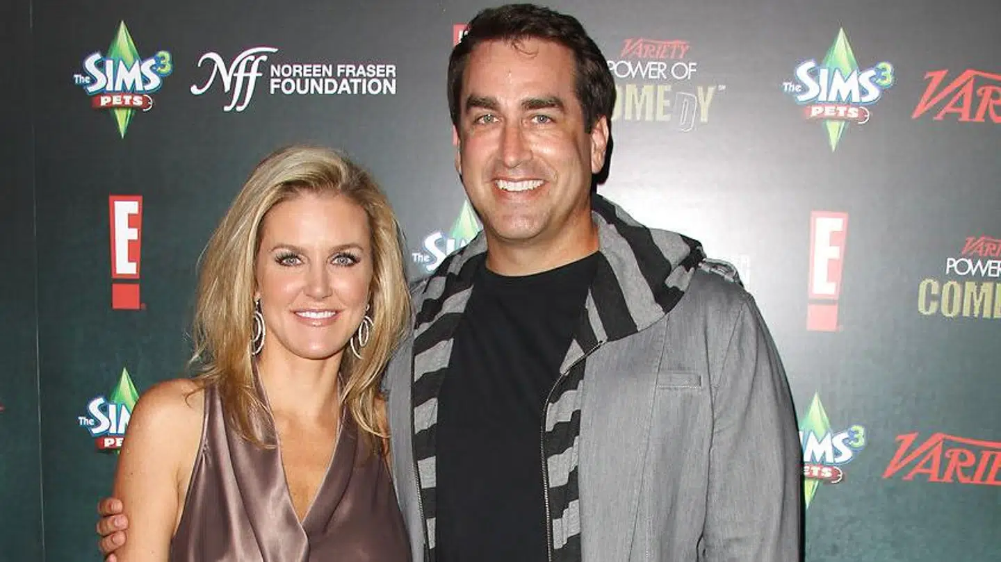 Arkivfoto af Rob Riggle og Tiffany Riggle.