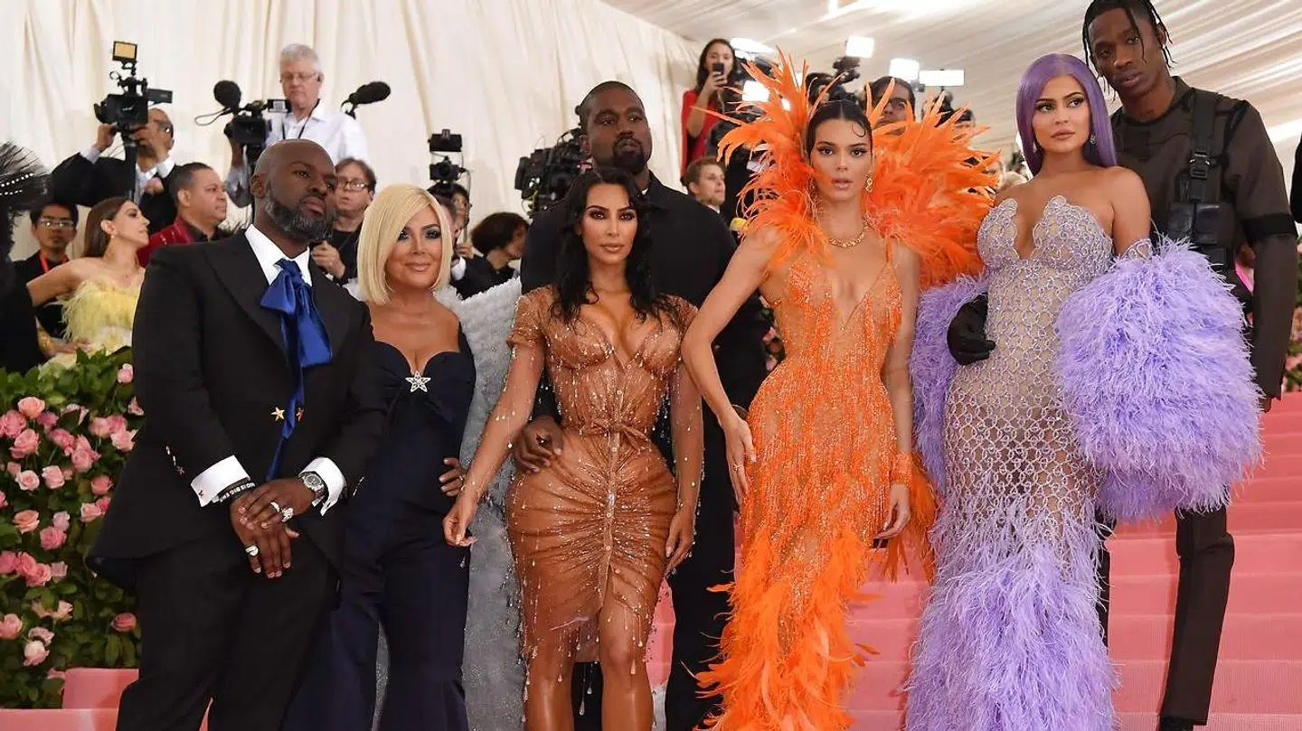 Kardashian-Jenner-familien til MET-galla i 2019.