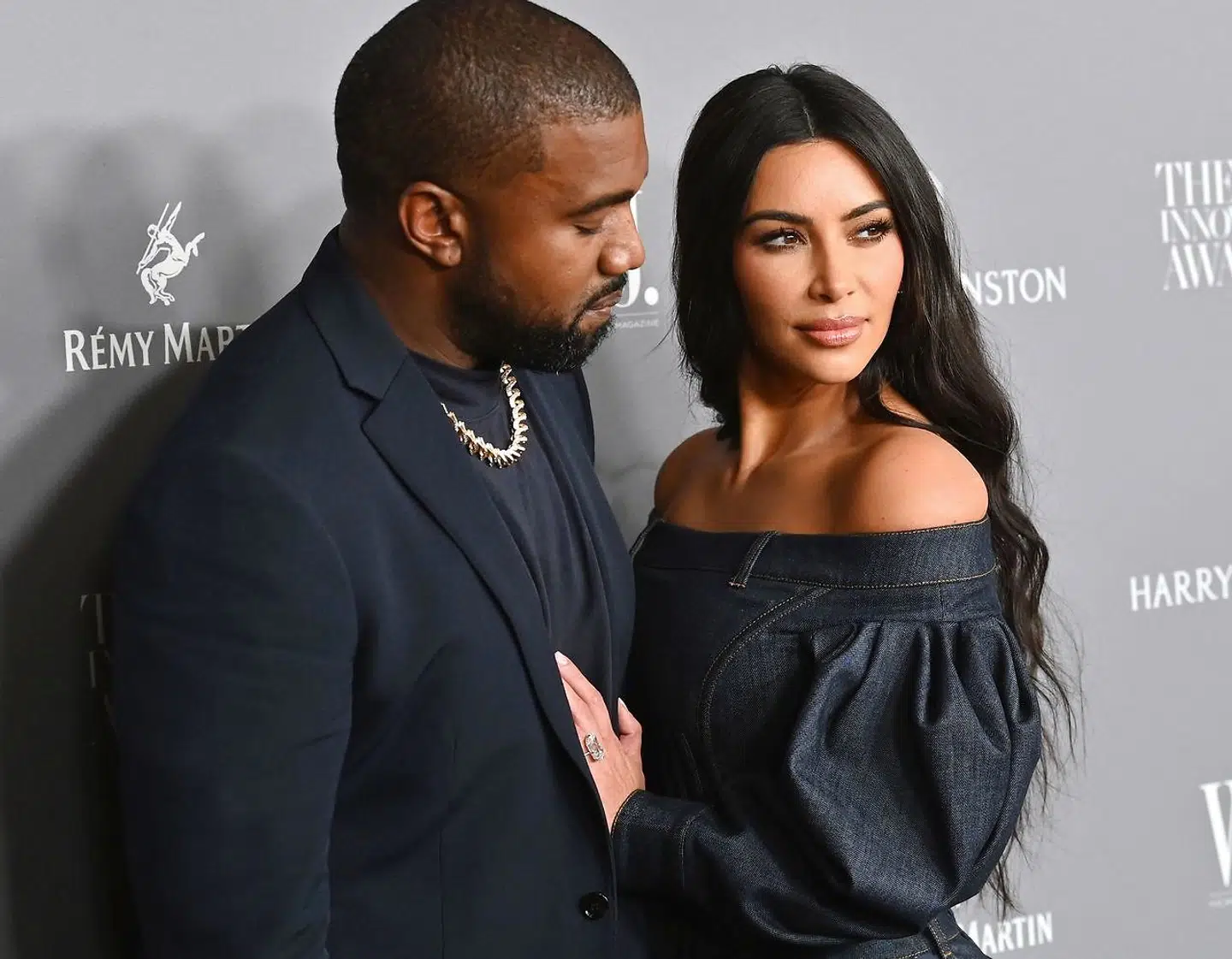 Kim Kardashian West og Kanye West, da alt var fryd og gammen i 2019.