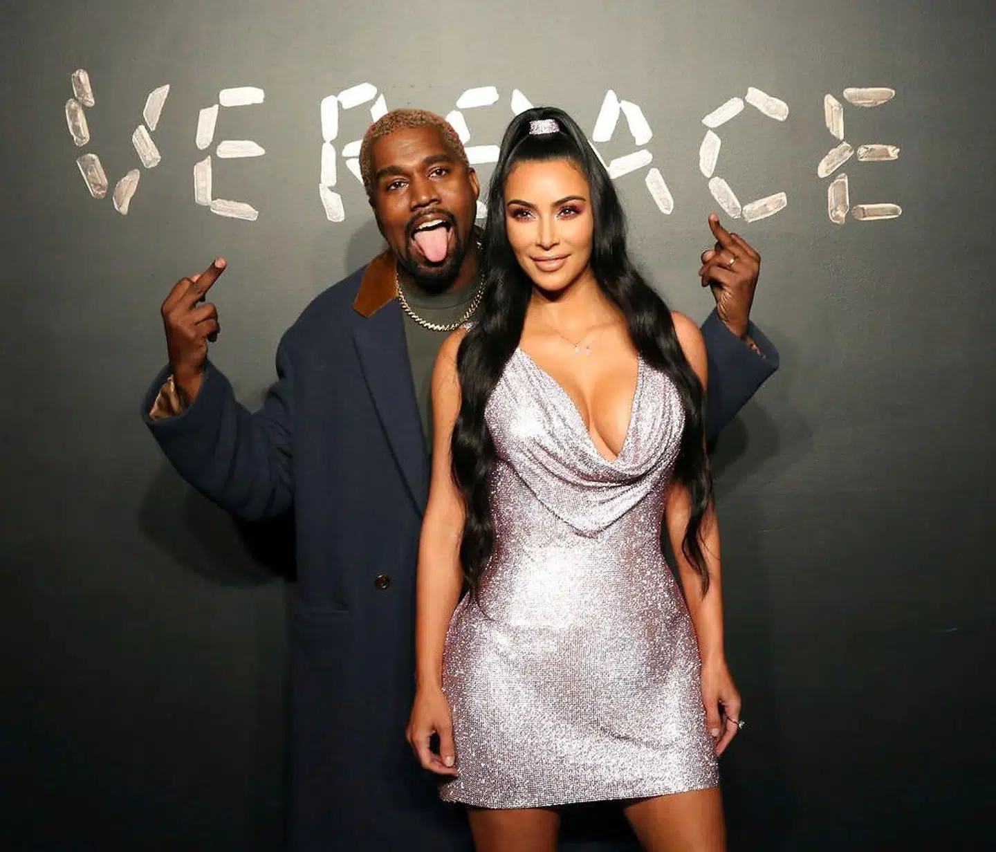 Kanye West og Kim Kardashian i december 2018.