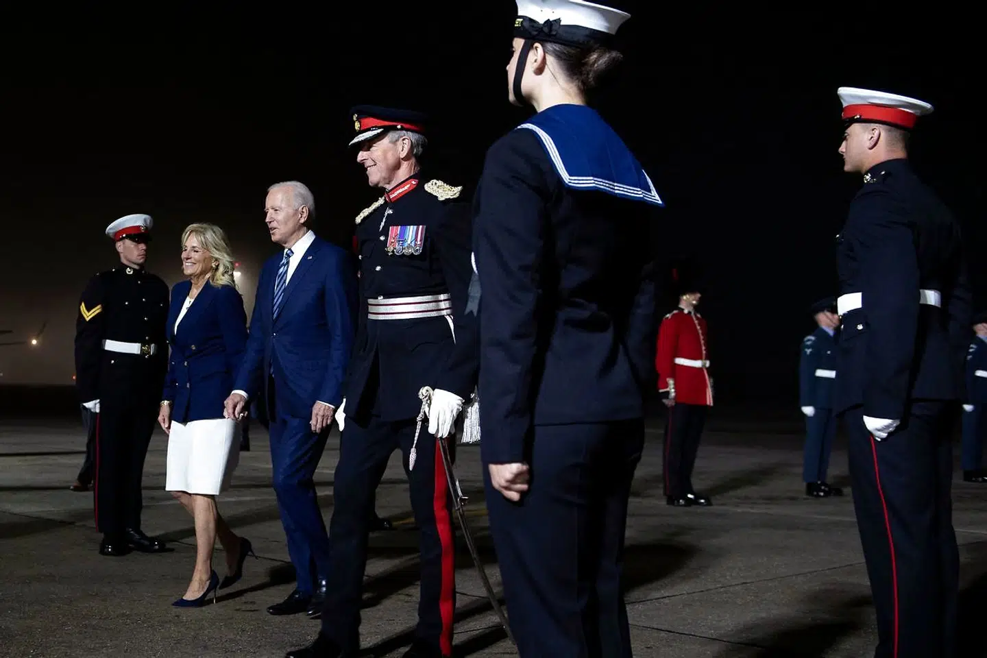 Joe og Jill Biden ankommer til Cornwall før G7-topmødet