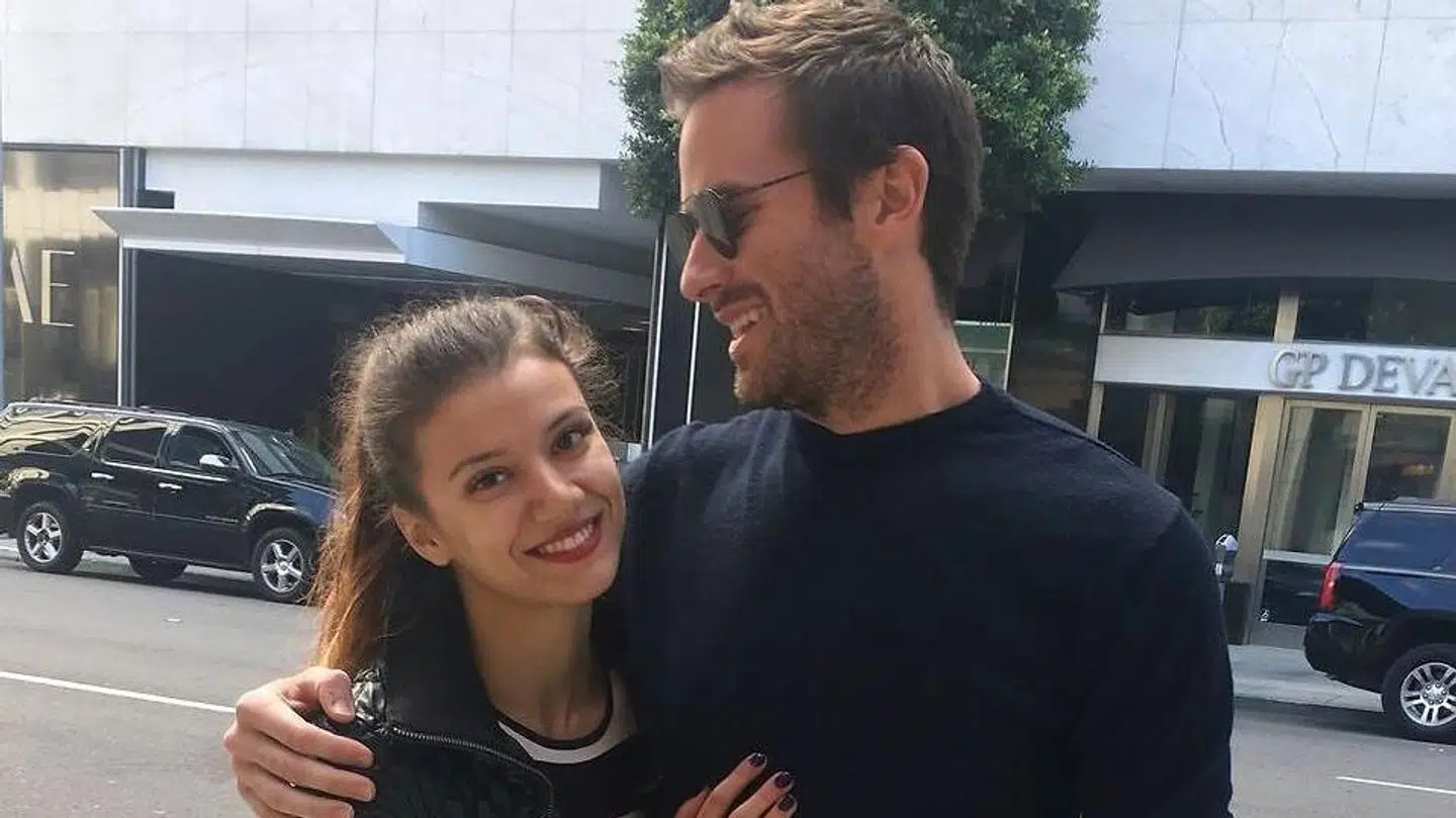 Armie Hammer i selskab med 'Effie', som siden har anklaget ham for voldtægt.